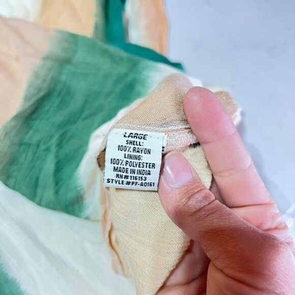 NWT Poof New York Womens Striped Colorblocked V Neck Maxi Dress Multicolor Large - Picture 6 of 10